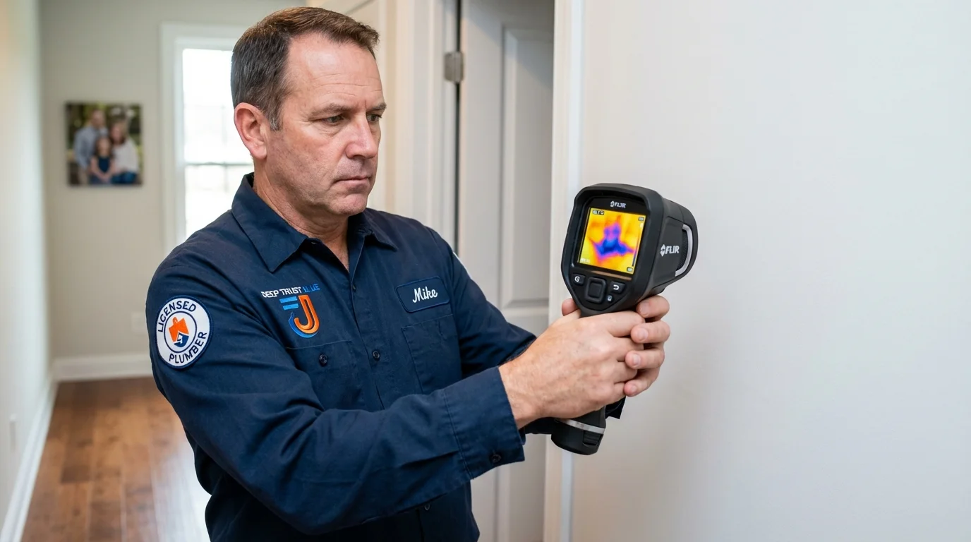Thermal imaging leak detection by Johns Plumbing LLC in Grove